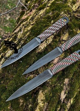 Набор мететальных ножей (3в1) японские кунаи "Ниндзя"