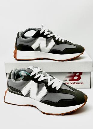 Кросівки New Balance 327 (хакі з сірим)