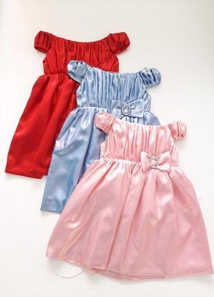 Платье нарядное для девочки красное р.104-110 на 4-6 лет