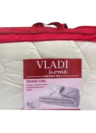 Одеяло стёганое чистошерстяное Двуспальное Premium Vladi 170х210