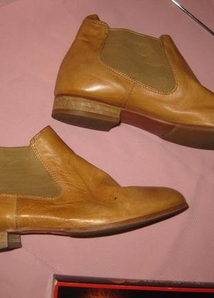 Удобные ботинки боты сапоги челси козаки светлые натуральные к...