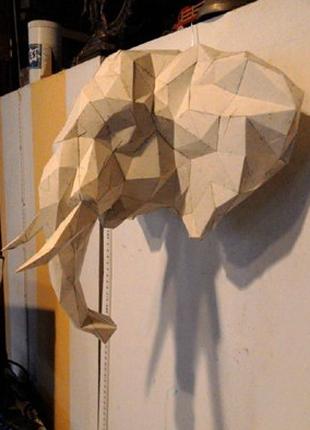 PaperKhan Конструктор из картона слонголова трофей оригами pap...