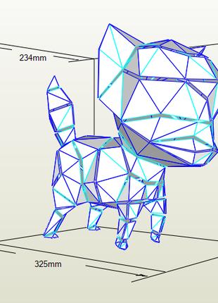 PaperKhan Конструктор из картона кошка кот котенок оригами пап...