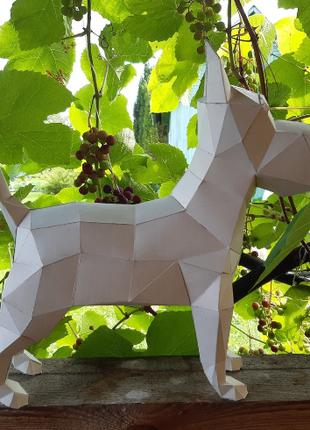 PaperKhan Конструктор из картона шнауцер пес собака оригами pa...