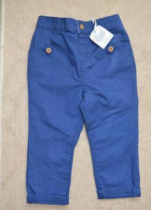 Штаны штанишки на мальчика 12 -18 мес 1-2 года синие