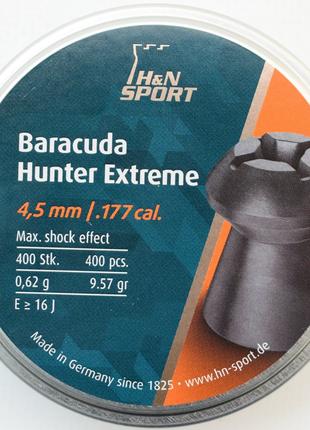 Пули пневматические H&N; Baracuda Hunter Extreme 4,5 мм, 0.62 ...