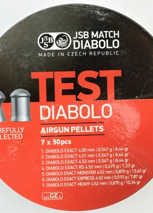 Кулі пневматичні JSB Diablo EXACT TEST 4,5 мм