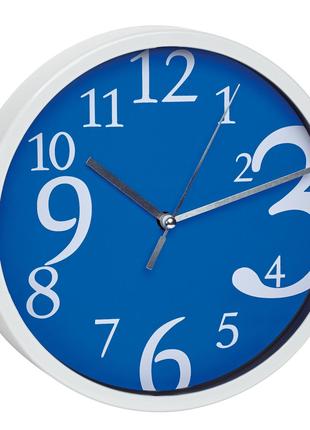 Часы настенные TFA 60303406 d=200x35 мм белый корпус Синий