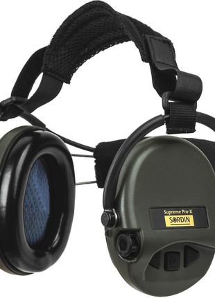 Активні навушники SORDIN Supreme Pro X з заднім тримачем Green