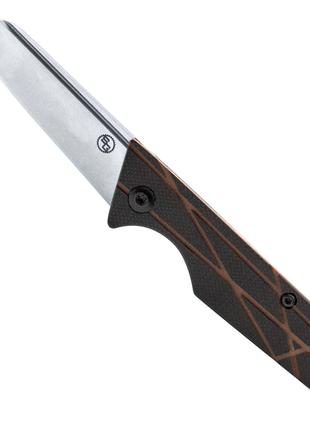 Нож StatGear Ledge D2 brown