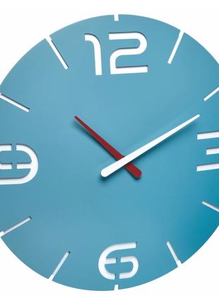 Дизайнерские настенные часы TFA CONTOUR голубой