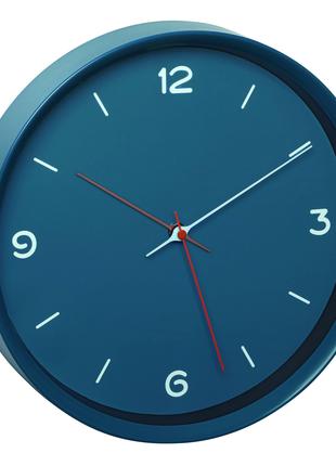 Аналоговые настенные часы TFA Sweep сине-голубой d=309x50 мм
