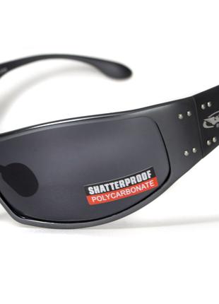 Открытыте защитные очки Global Vision BAD-ASS-2 GunMetal (gray...