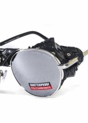 Открытыте защитные очки Global Vision AVIATOR-5 (silver mirror...