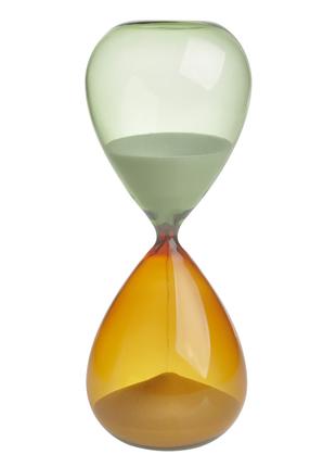 Песочные часы TFA 1860100241 на 15 минут стекло оранжево-зелен...
