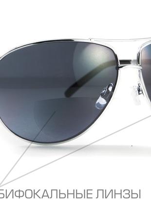Бифокальные очки защитные Global Vision AVIATOR Bifocal (gray)...