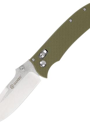 Нож складной Ganzo D704 GREEN сталь D2