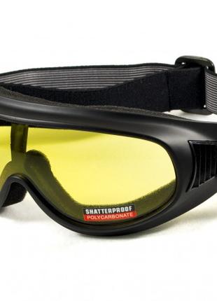 Защитные очки с уплотнителем Global Vision TRUMP (yellow) желтые