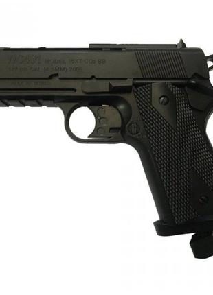 Пневматический пистолет WinGun 401 Colt Defender пластик газоб...