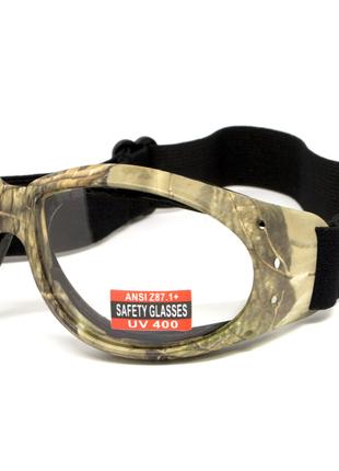 Очки защитные с уплотнителем Global Vision Eliminator Camo For...