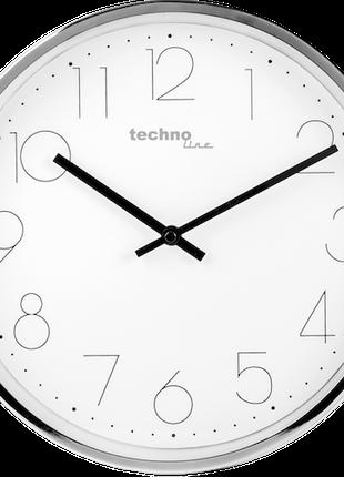 Годинник настінний сріблястий Technoline WT7210 White/Silver (...