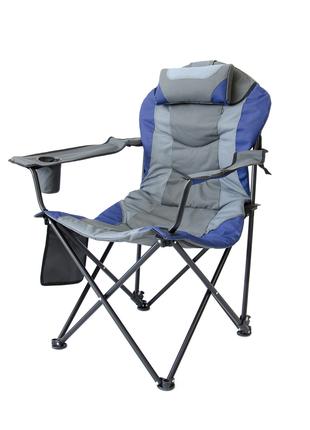 Кресло кемпинговое VITAN "Директор" d19 мм (синий-графит)