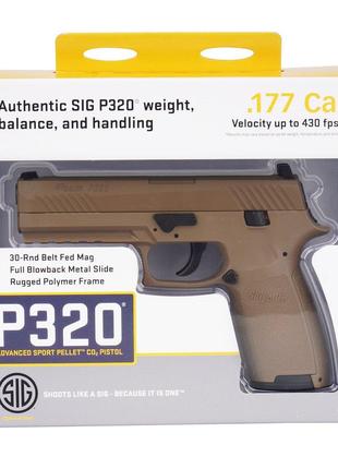 Sig Sauer P320 COYOTE TAN Пистолет пневматический 4.5 мм AIR-P...