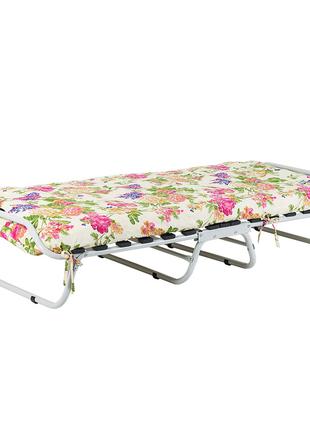 Ліжко VITAN на ламелях d25 мм (Бязь Квіти)