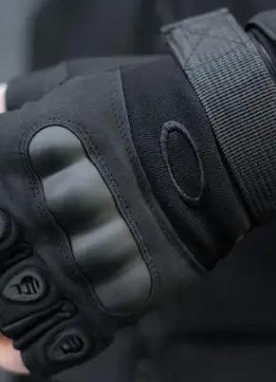 Перчатки Армейские беспалые черные, размер М