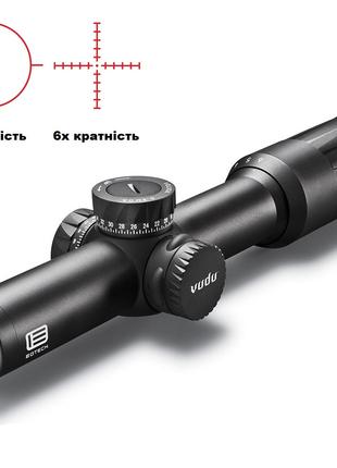 Приціл оптичний EOTECH VUDU 1-6x24 FFP 30 мм сітка SR1