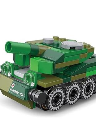 Конструктор блочный Decool серия Mini Racing Танк Т-55