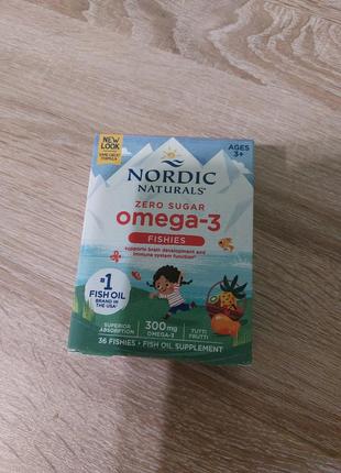 Рыбий жир для детей nordic naturals рыбки-желе 300 мг 36 рыбок...