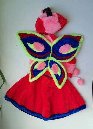 Бабочка карнавальный костюм р.98-116