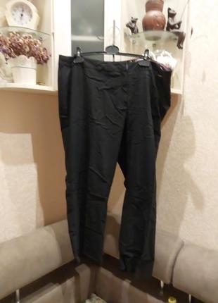 Черные брюки. большого размера24р вискоза