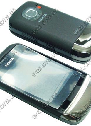 Корпус для Nokia C2-02, C2-03 темно-сірий, висока якість