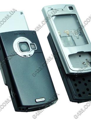 Корпус для Nokia N80 сріблястий, повний комплект, висока якість