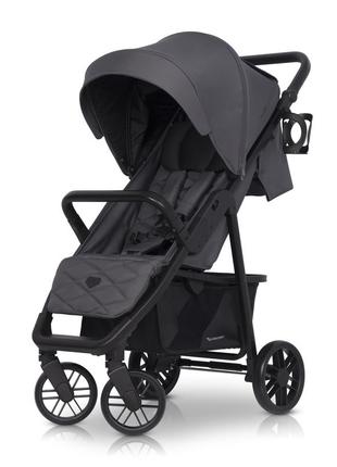 Коляска euro-cart flex black edition 9023-ecfb-16, iron, графит