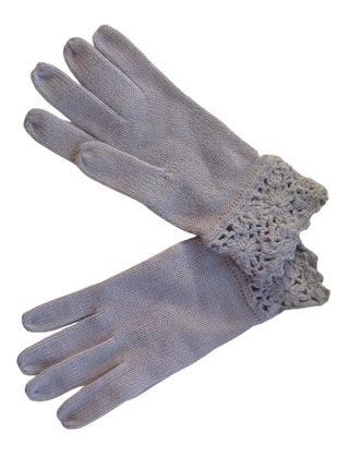 Ажурные перчатки jago one size  светло-сиреневые