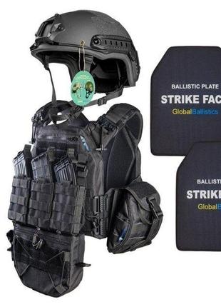 Тактический набор индивид. защиты от global ballistics: шлем +...