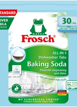 Таблетки для посудомоечных машин Frosch Сода 30 шт.
(400917519...