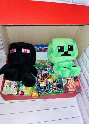 Подарок майнкрафт minecraft для мальчика с двумя игрушками