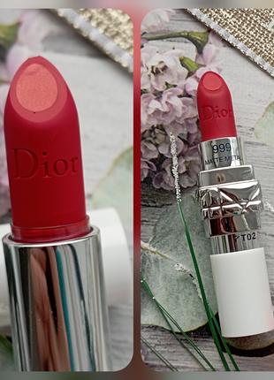 Матовая помада с металлическим сиянием Dior Rouge Dior Double