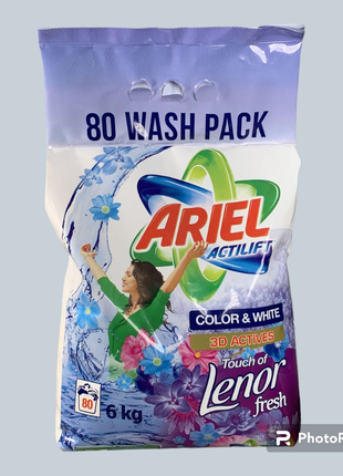 Порошок для стирки

Ariel Universal + Lenor., 6 кг