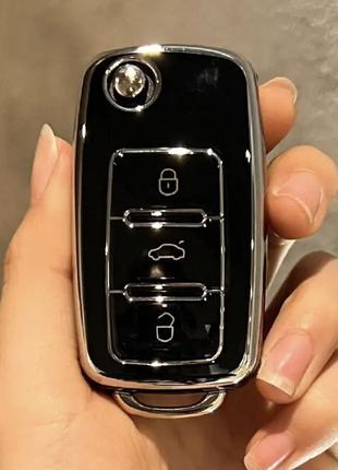 Силіконовий чехол на ключи для Volkswagen Bora Polo Tiguan Jet...