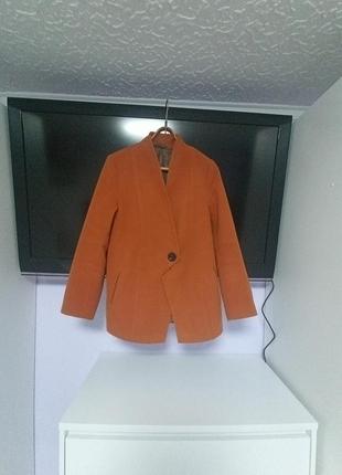 Женское кашемировое демисезонное пальто - пиджак