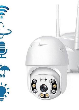 IP Camera PTZ-L8 (iCSee APP) удаленным доступом уличная + Блок...