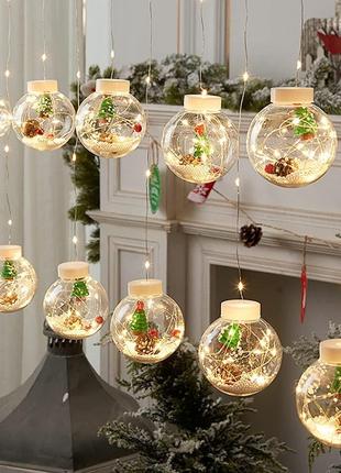 Гирлянда новогодняя шары Xmas Copper curtain ball lamp 3 200L ...