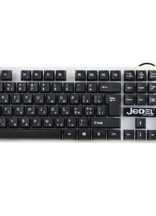 Проводная клавиатура для ПК с подсветкой JEDEL K500 Мультимеди...