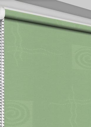 Рулонна штора тм "decosharm" ікеа 2068 відкритого типу зелений