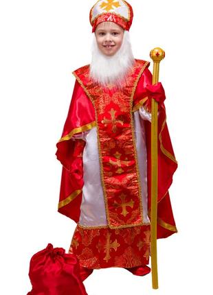 Детский карнавальный костюм св.миколай николай n 1 для мальчик...